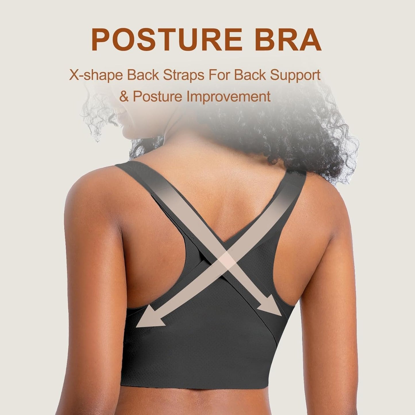 Seamless breathable shaping corrective support bra