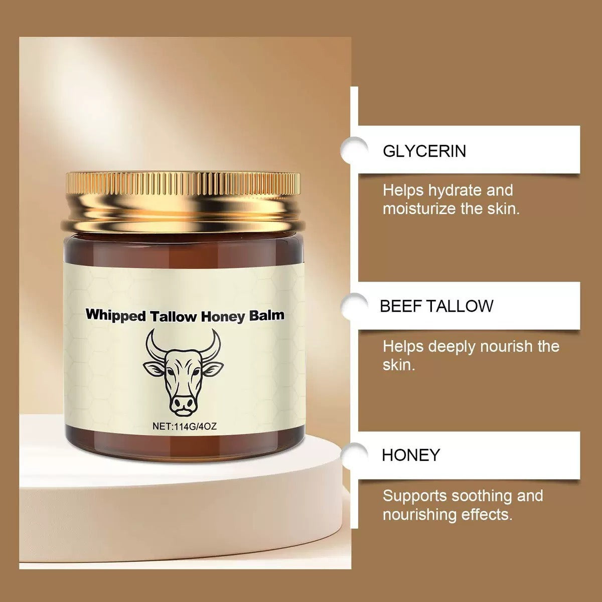 Whipped Tallow Honey Balm