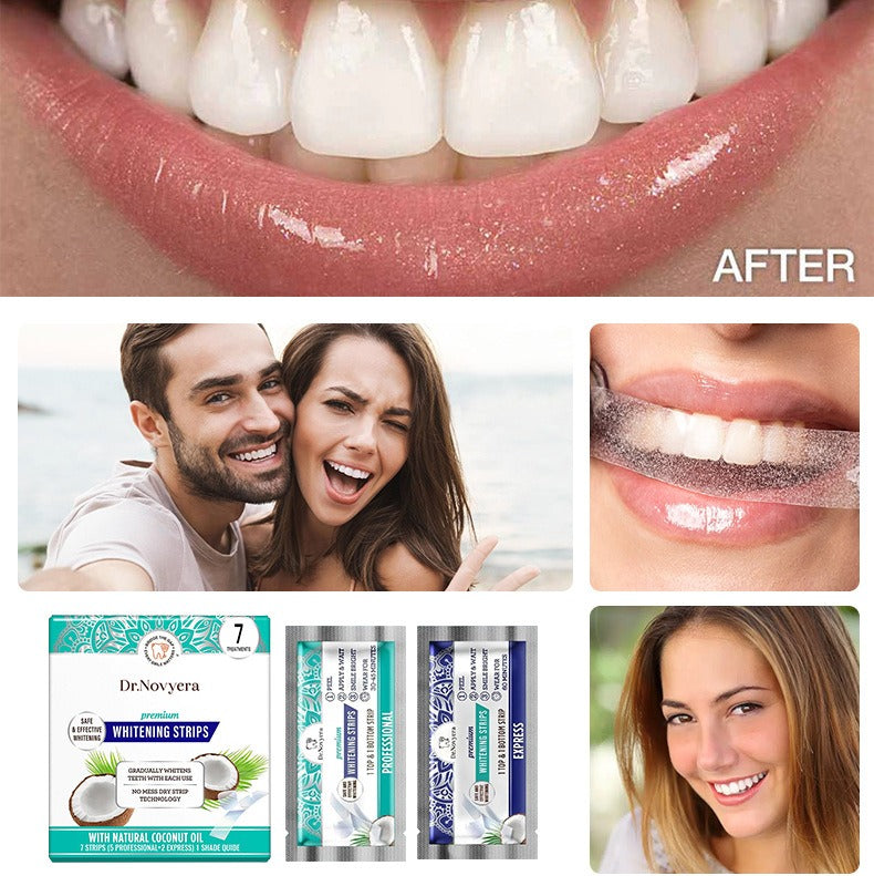 Coconut oil whitening teeth patches 7pcs