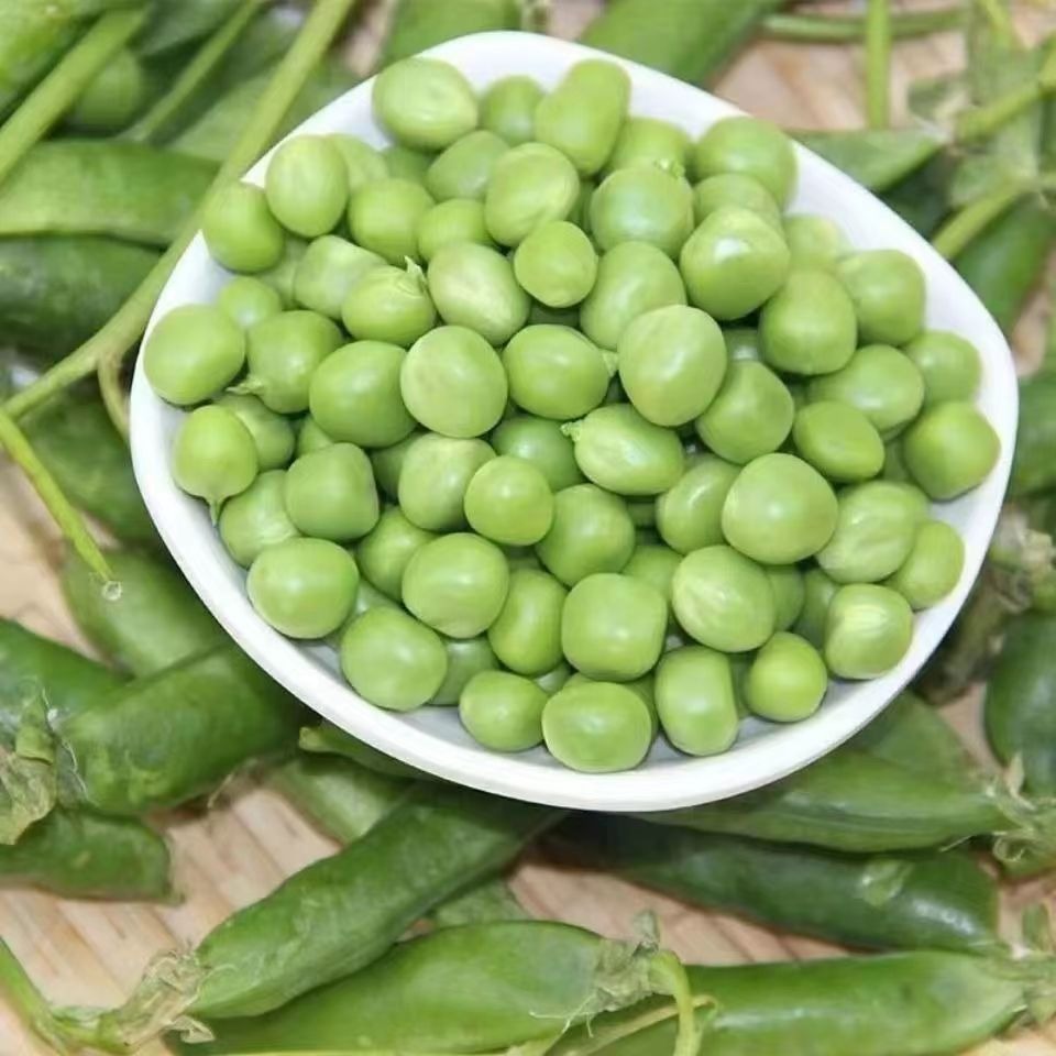 Plump pea seeds