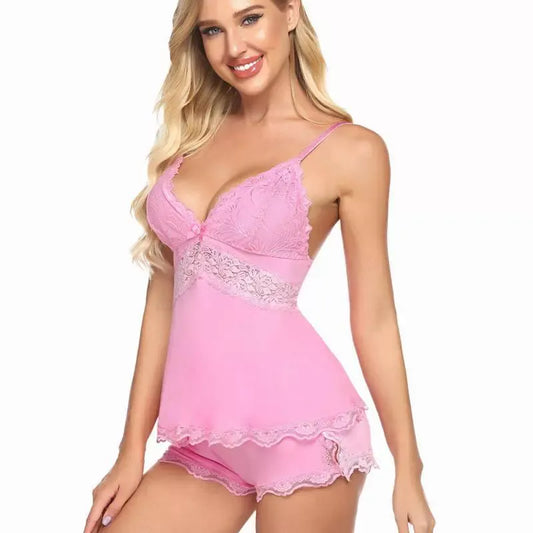 Womens Lingerie Set Pjs and Panty Set Camisole Set