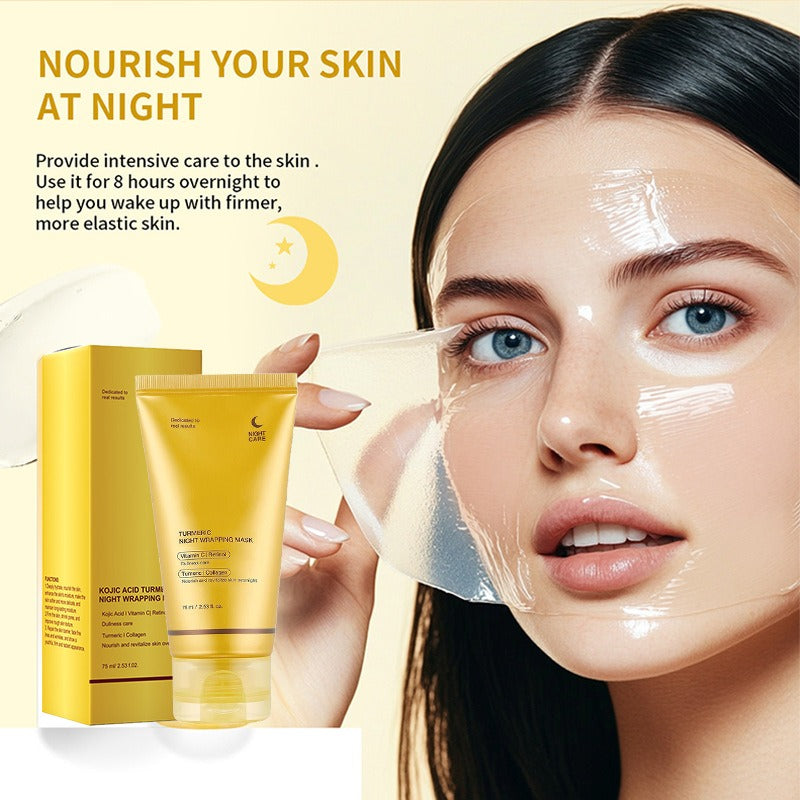 Kojic Acid Turmeric Collagen Overnight Mask With A Brush Free