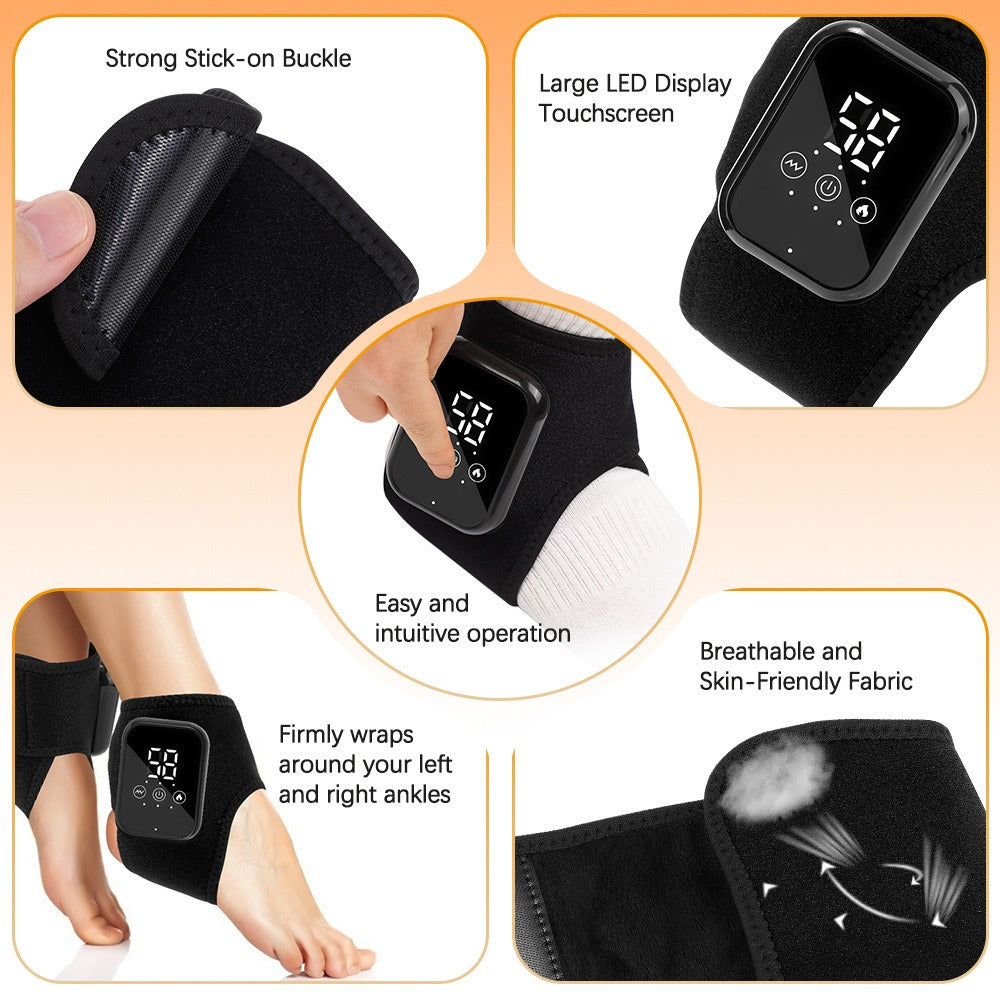 Foot and Ankle Massager with Heating and Vibration
