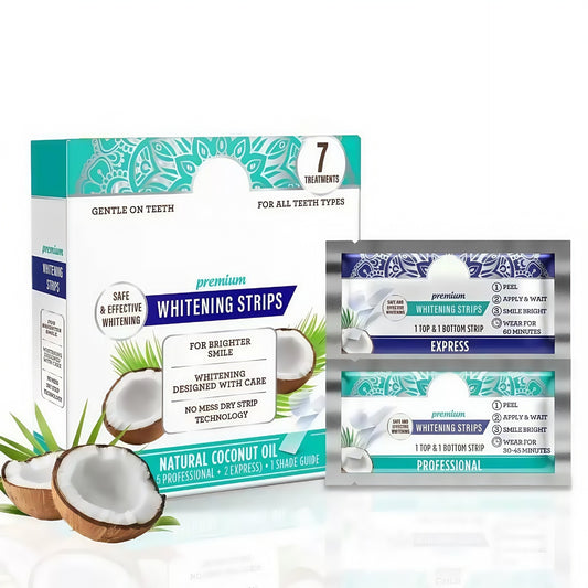 Coconut oil whitening teeth patches 7pcs