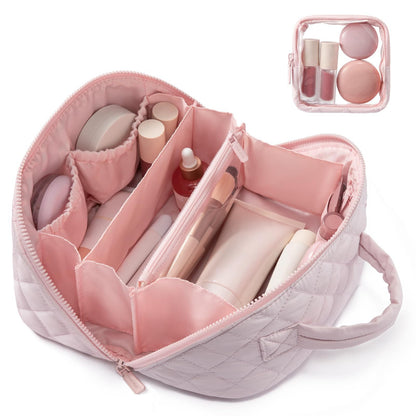 2Pcs Travel Makeup Bag