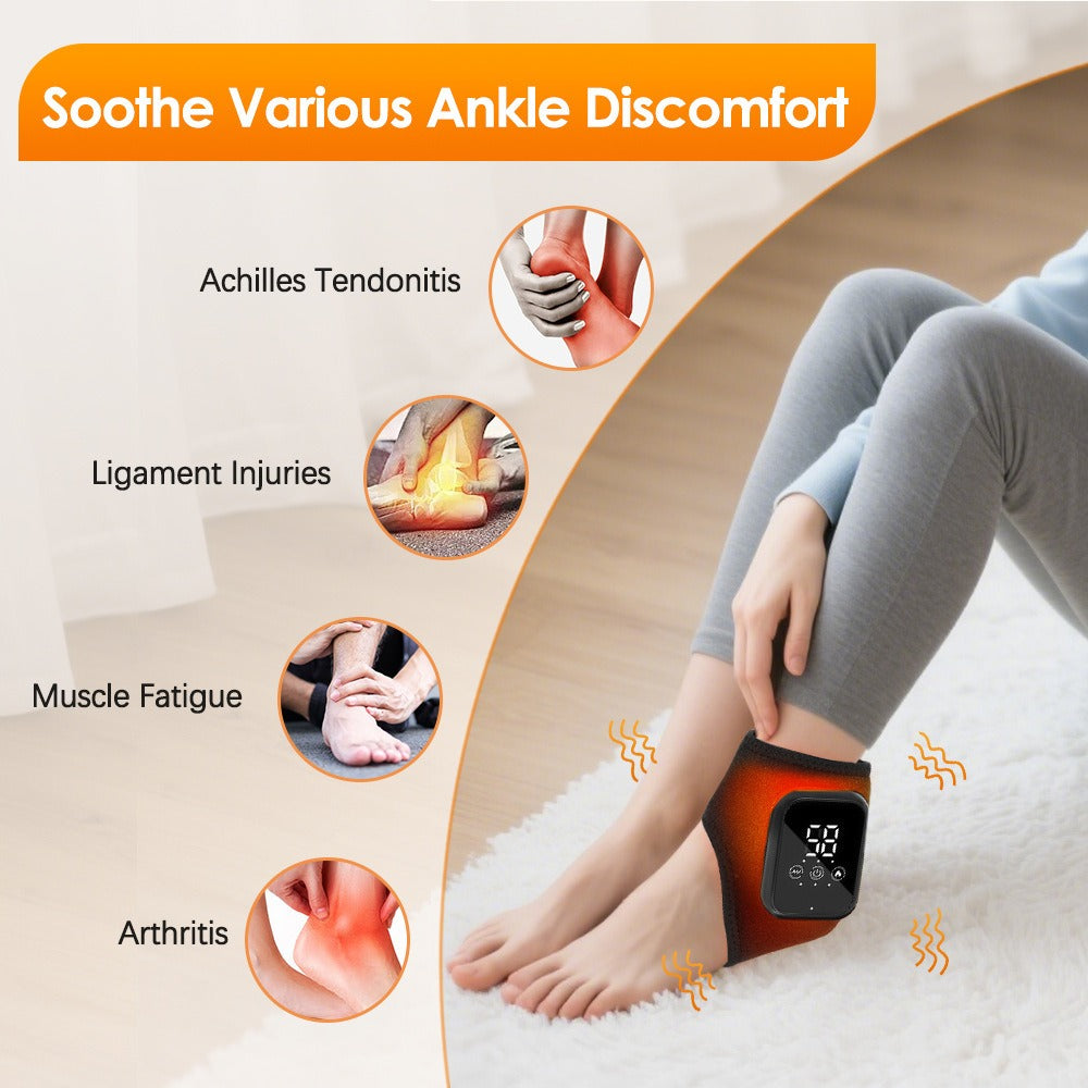 Foot and Ankle Massager with Heating and Vibration