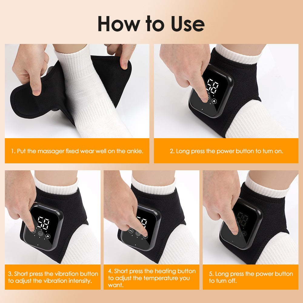 Foot and Ankle Massager with Heating and Vibration