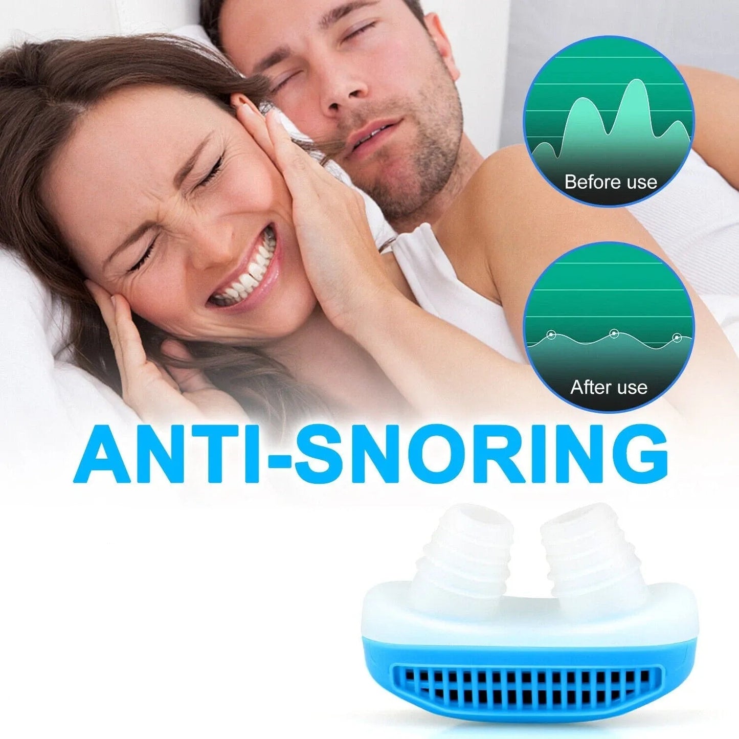 Anti Snoring Air Purifier 2 in 1 Sleeping Aid Reliever Snoring Device