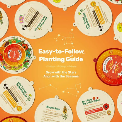 Zodiac Seed Bank with Moon Calendar - Fire Signs (Aries, Leo, Sagittarius)