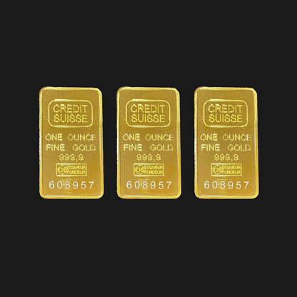 Credit Suisse Gold Bar - Unique serial number