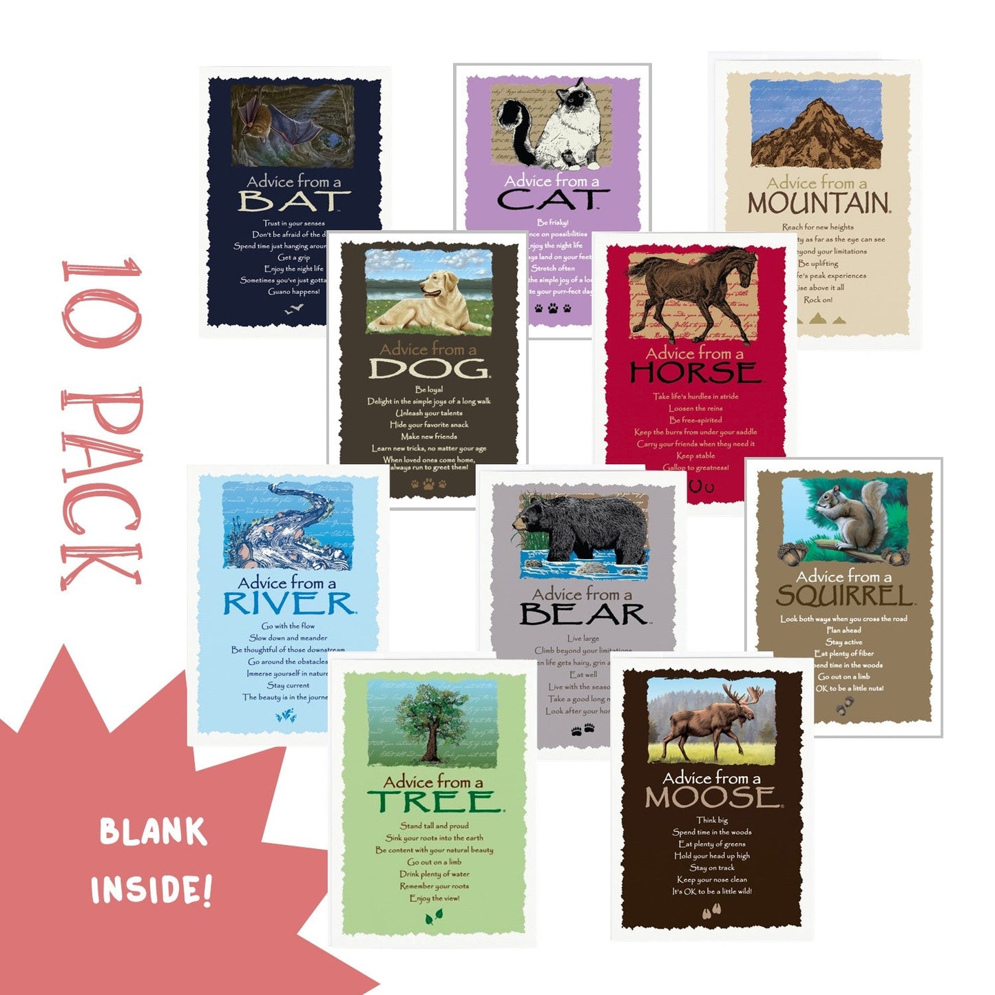 Original Advice Set - 10 Greeting Card Set
