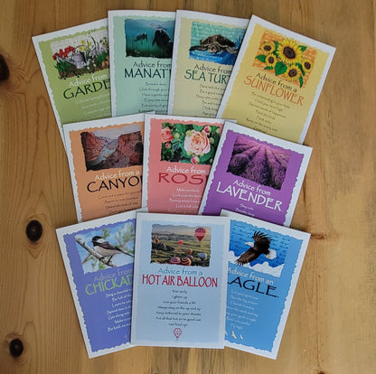 Pastel Rainbow - 10 Greeting Card Set